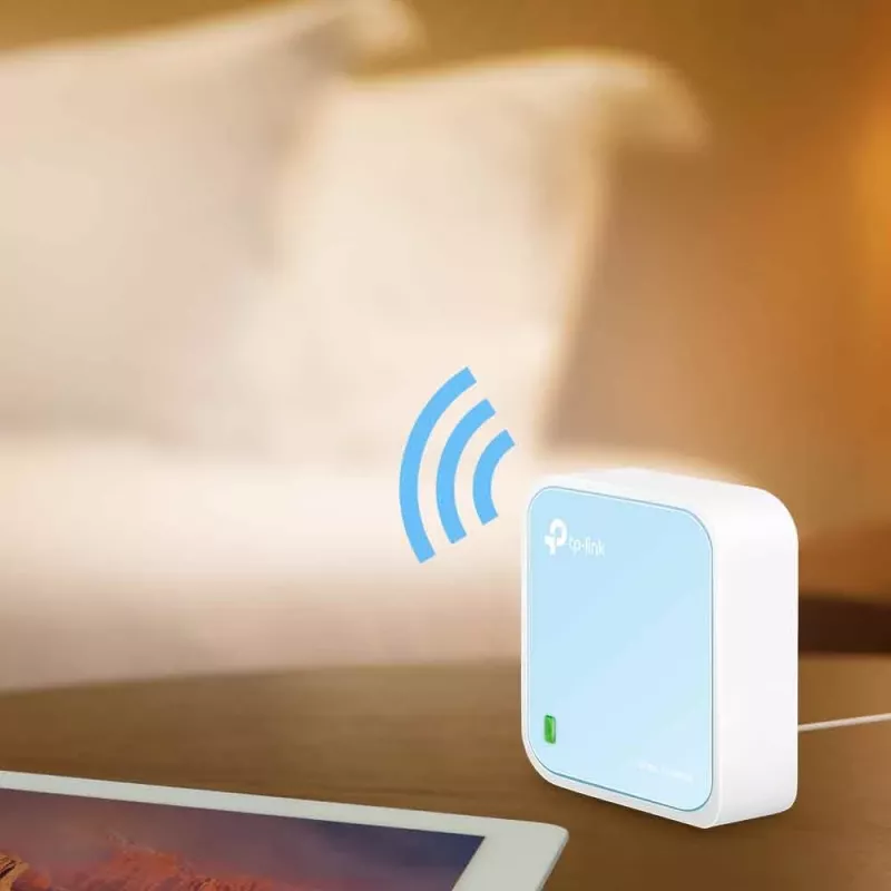 Router Wi-Fi TP-Link TL-WR802N Fast Ethernet banda única (2,4 GHz) azul, branco