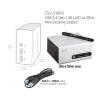 Estação de acoplamento mini CLUB3D USB 3.2 Gen 1 4K UHD a 30 Hz design ultra-slim