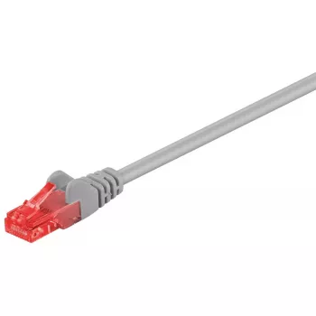 Cabo patch Goobay Wentronic CAT 6, U/UTP, cinzento, 10 m – mistura de cobre CCA (68444)