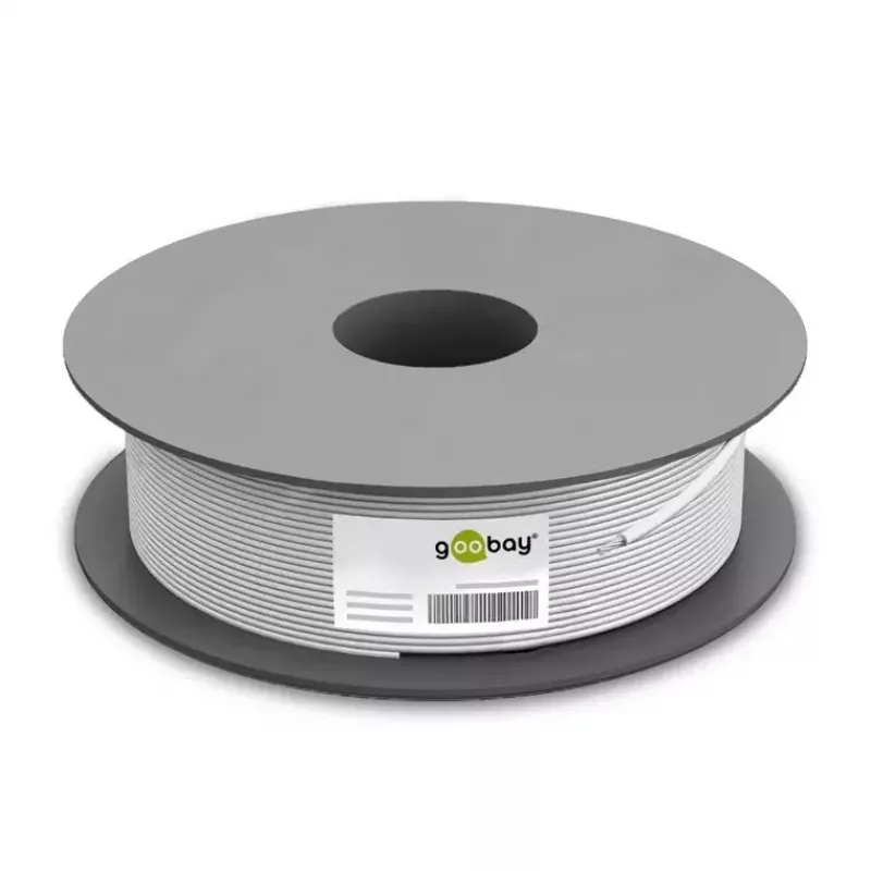 Cabo de rede Goobay CAT 5e U/UTP 100 m cinzento