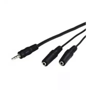 Cabo de áudio Goobay AVK 317-020 0,2 m 3,5 mm 2 x 3,5 mm preto