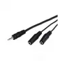 Cabo de áudio Goobay AVK 317-020 0,2 m 3,5 mm 2 x 3,5 mm preto