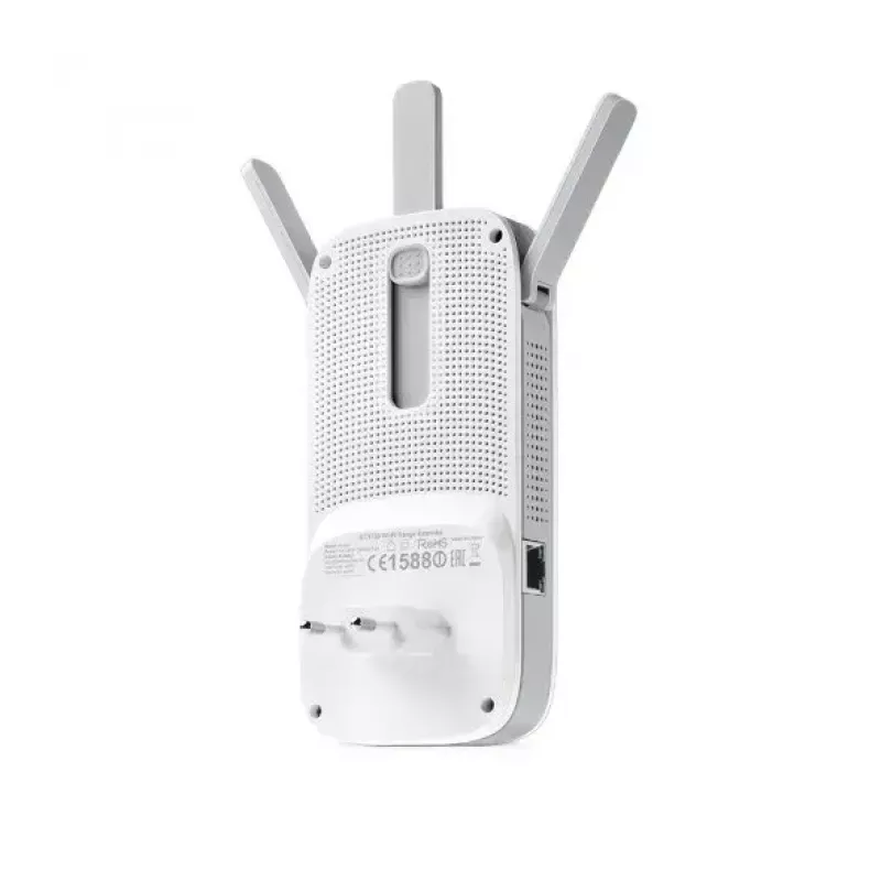 Extensor TP-LINK RE450 802.11ac, 2,4 GHz/5 GHz, 450+1300 Mbit/s, 10/100/1000 Mbit/s, portas Ethernet LAN (RJ-45) 1, tipo de antena 3x externa