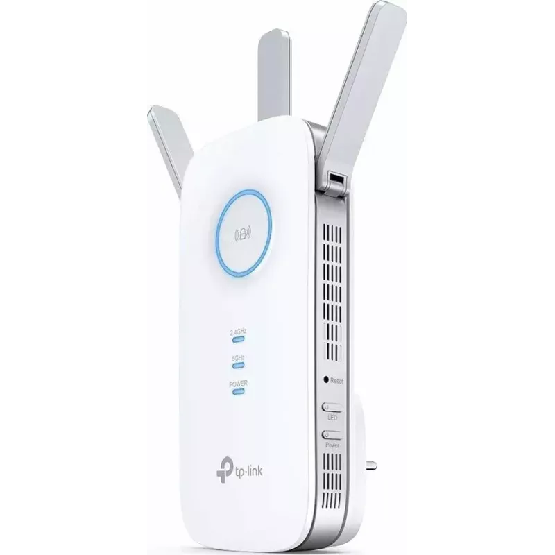 Extensor TP-LINK RE450 802.11ac, 2,4 GHz/5 GHz, 450+1300 Mbit/s, 10/100/1000 Mbit/s, portas Ethernet LAN (RJ-45) 1, tipo de antena 3x externa