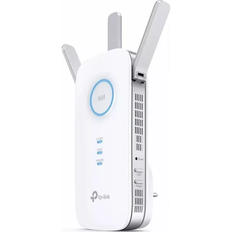 Extensor TP-LINK RE450 802.11ac, 2,4 GHz/5 GHz, 450+1300 Mbit/s, 10/100/1000 Mbit/s, portas Ethernet LAN (RJ-45) 1, tipo de antena 3x externa