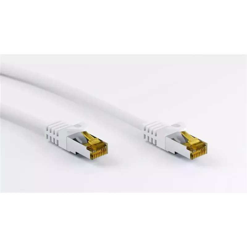 Cabo de rede Goobay cabo de ligação RJ45 CAT 6A S/FTP 1 m branco