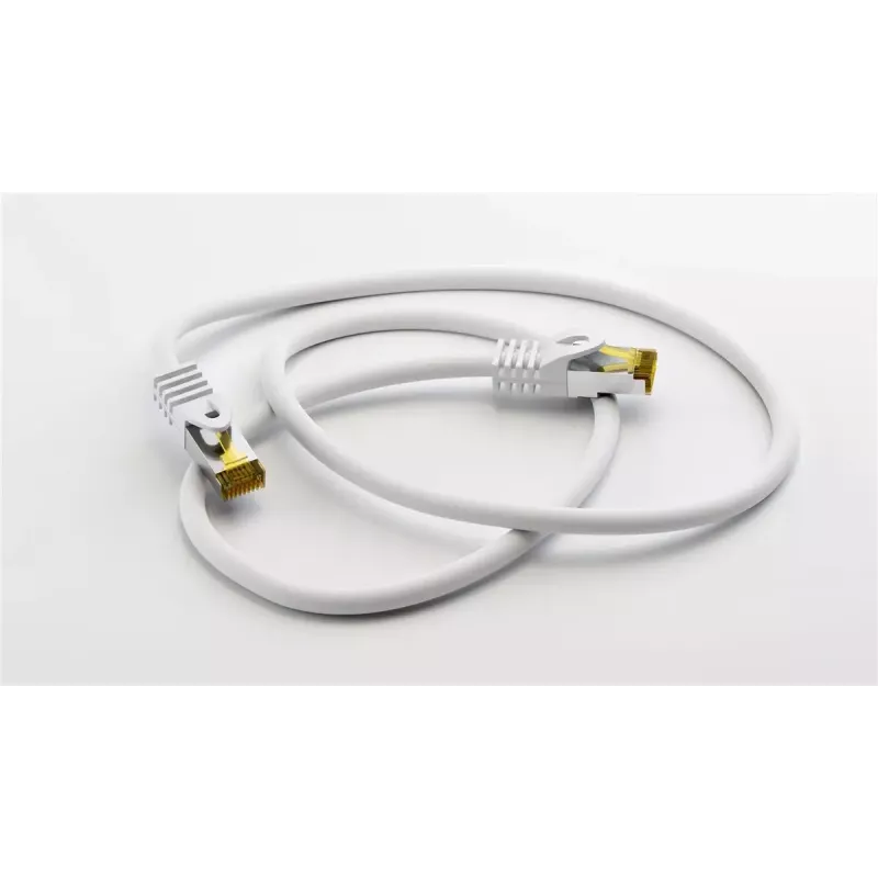 Cabo de rede Goobay patch cable RJ45 CAT 6A S/FTP 3 m branco