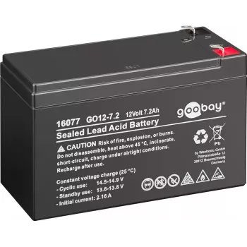 Bateria de chumbo-ácido selada Goobay GO12-7.2 7200 mAh 12 V