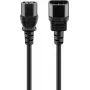 Cabo de extensão conector fêmea C13 ficha C14 5 m Goobay 39203 preto
