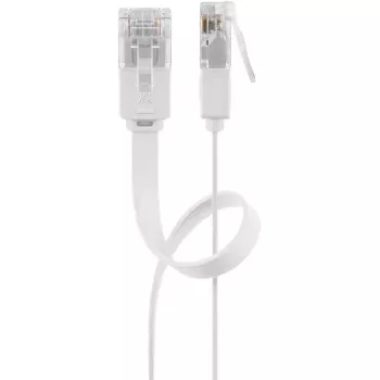 Cabo de rede Goobay 95155 Cat6 U/UTP (UTP) branco, 7 m, RJ-45 banhado a ouro