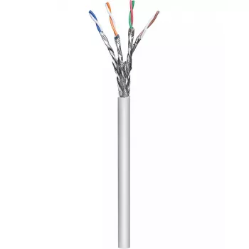 Cabo de rede Goobay 96094 cinzento 100 m Cat6a S/FTP