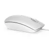 Rato com fio DELL - MS116 - branco, ambidestro, ótico, USB Type-A, 1000 DPI, branco