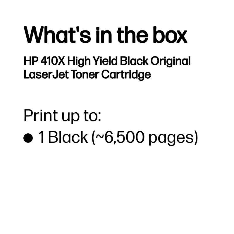 HP 410X cartucho de toner LaserJet original preto de alta capacidade