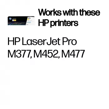 Cartucho de toner HP CF412A M452DN 2300 páginas amarelo