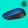 Logitech M171 rato RF sem fios ótico 1000 DPI, azul