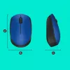 Logitech M171 rato RF sem fios ótico 1000 DPI, azul