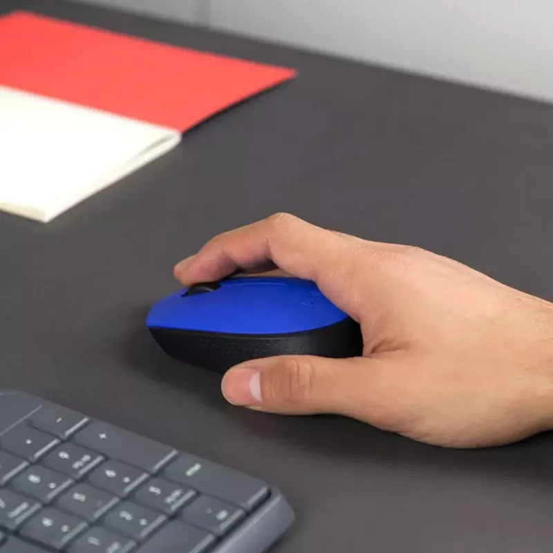 Logitech M171 rato RF sem fios ótico 1000 DPI, azul