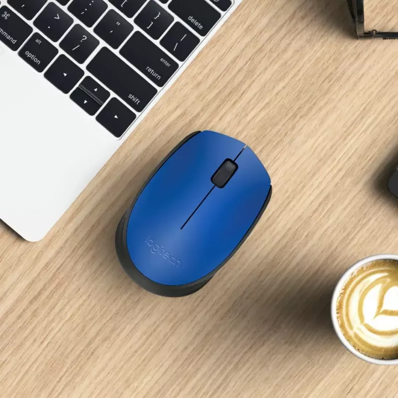 Logitech M171 rato RF sem fios ótico 1000 DPI, azul