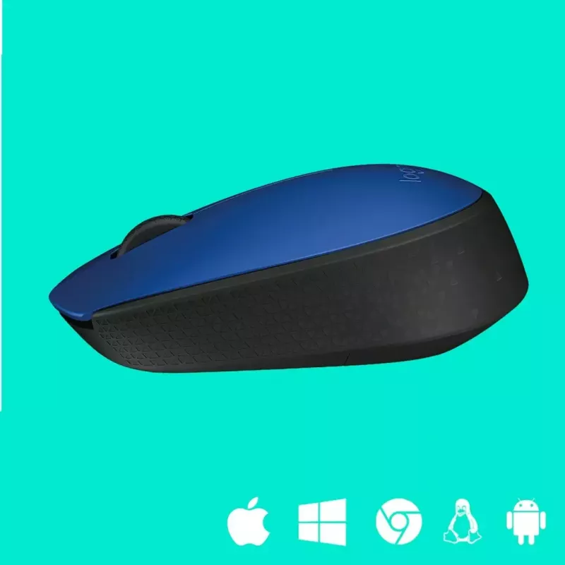 Logitech M171 rato RF sem fios ótico 1000 DPI, azul