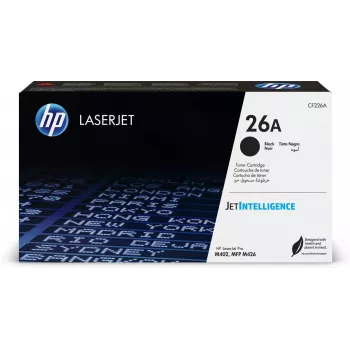 HP 26A cartucho de toner LaserJet original preto, 3100 páginas, preto, 1 unidade
