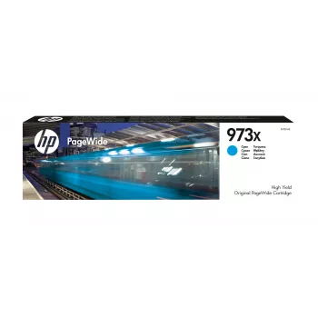 HP 973X Cartucho original PageWide de alta capacidade, ciano, 1 unid., 7000 páginas