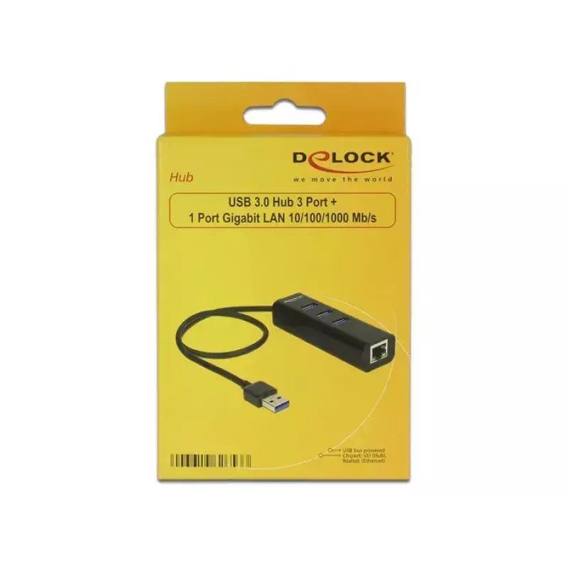 Docking station DeLOCK 62653 preto