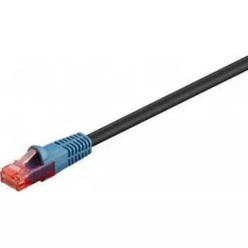 Cabo de rede GOOBAY Cat6 U/UTP preto 60 m com contactos RJ-45 banhados a ouro