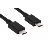CLUB3D USB Gen2 tipo C Vídeo 4K60Hz, dados 10Gbit/s e carregamento 100W 1 metro M/F