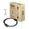 CLUB3D USB Gen2 tipo C Vídeo 4K60Hz, dados 10Gbit/s e carregamento 100W 1 metro M/F