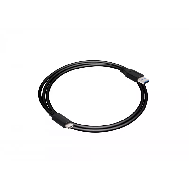Club 3D CAC-1523 cabo de USB-C para USB-A, USB 3.1 Gen 2, 10 Gbps, PD 60 W, macho/macho, 1 m, preto