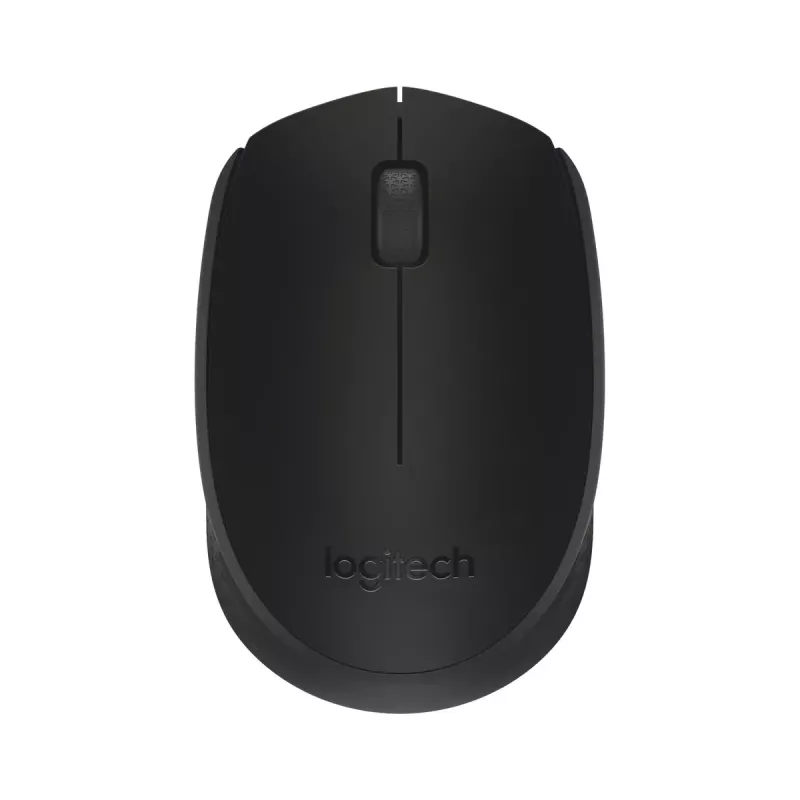 Rato ótico sem fio Logitech B170 RF, ambidestro, 3 botões, preto, alcance de 10 m, até 12 meses de autonomia da bateria