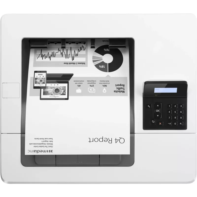 HP LaserJet Pro M501dn, Laser, 600 x 600 DPI, A4, 43 ppm, impressão frente e verso, preparada para rede