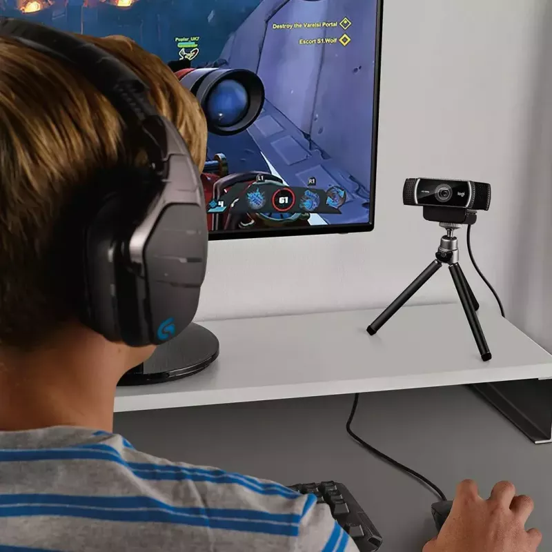 Webcam Logitech C922 1920 x 1080 pixels USB Preto