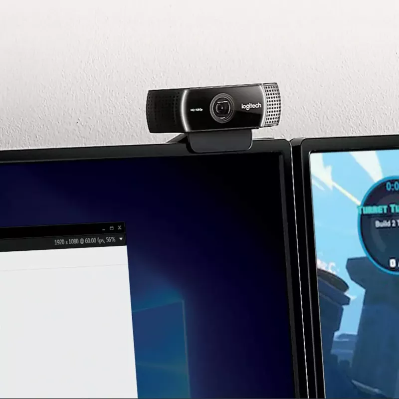Webcam Logitech C922 1920 x 1080 pixels USB Preto