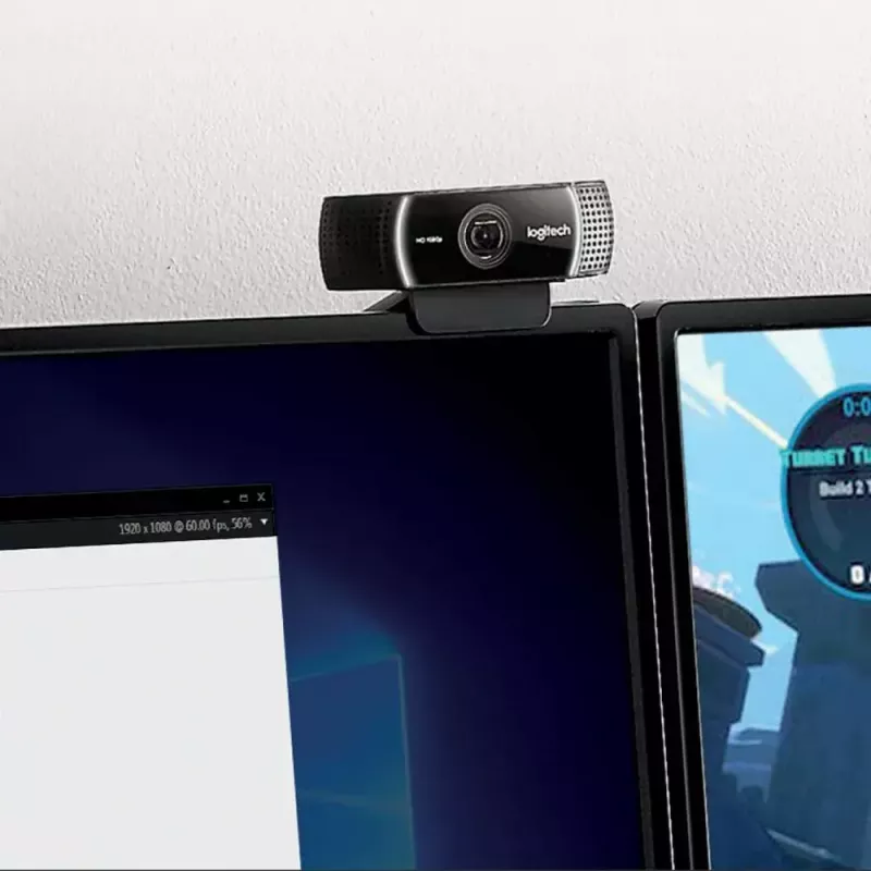 Webcam Logitech C922 1920 x 1080 pixels USB Preto