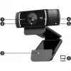 Webcam Logitech C922 1920 x 1080 pixels USB Preto