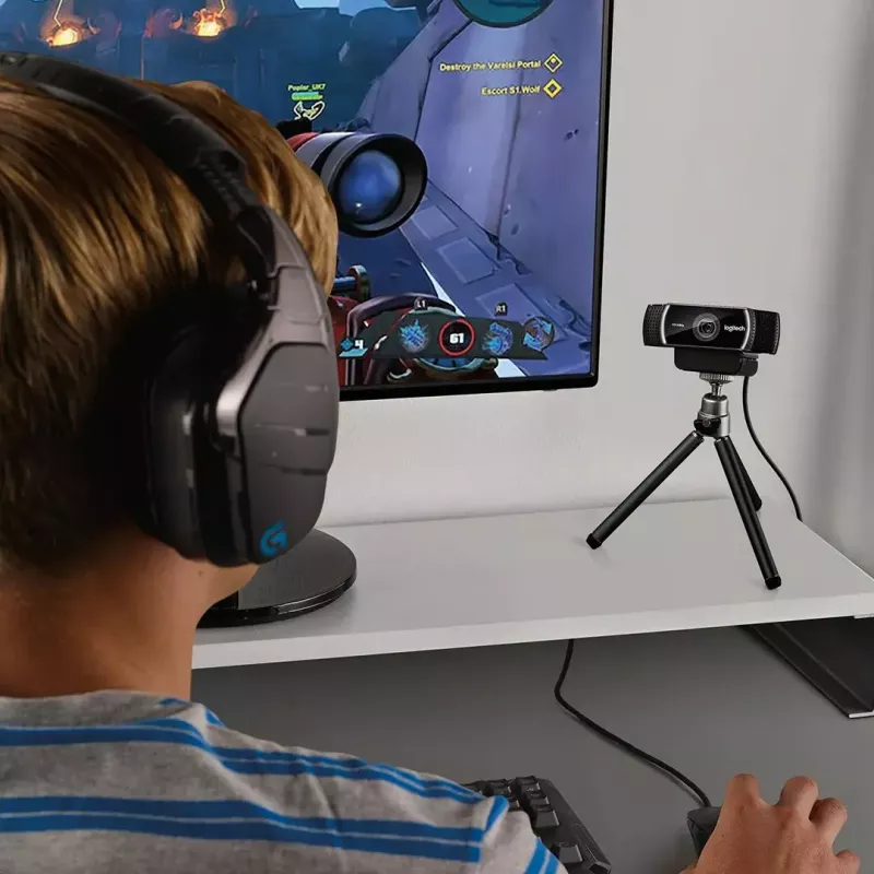 Webcam Logitech C922 1920 x 1080 pixels USB Preto
