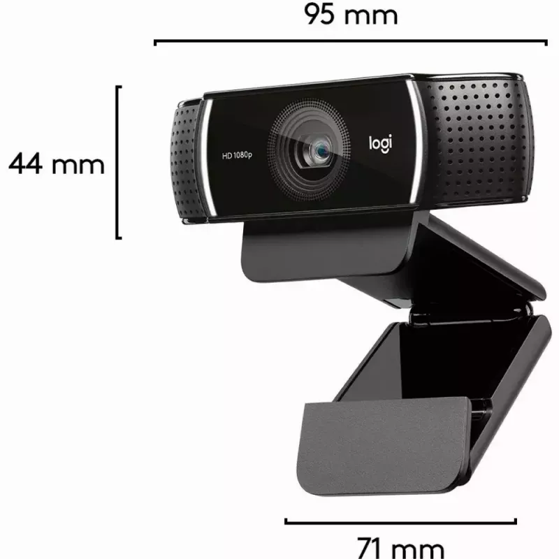 Webcam Logitech C922 1920 x 1080 pixels USB Preto