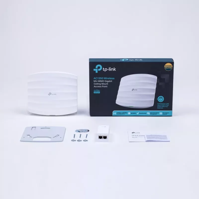 Ponto de acesso sem fios TP-Link Omada EAP225 1350 Mbit/s Branco Power over Ethernet (PoE)