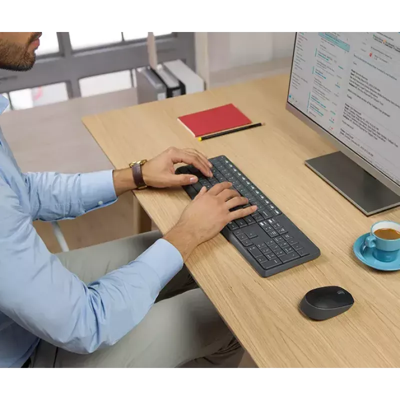 Conjunto de teclado e rato sem fios Logitech MK235