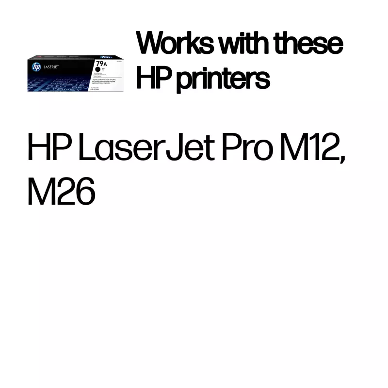 Toner HP 79A Preto Original LaserJet 1000 páginas Preto