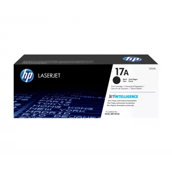 Cartucho de toner HP 17A Original LaserJet, Preto, 1600 páginas, 1 unid.