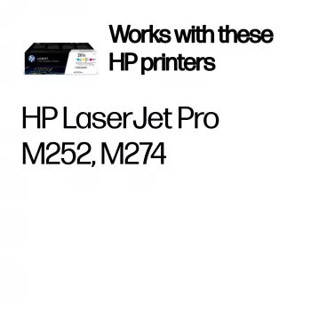 HP 201X pack de 3 Toners originais LaserJet de alta capacidade ciano/magenta/amarelo