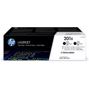 HP 201X pack de 2 Toners originais LaserJet de alta capacidade preto