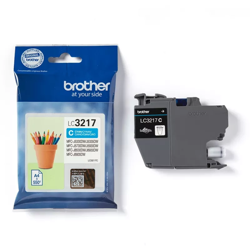Brother LC3217C Cartucho de tinta 1 unid. original ciano