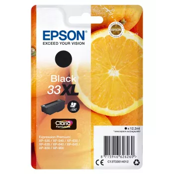 Epson Oranges pack individual preto 33XL Claria Premium Ink