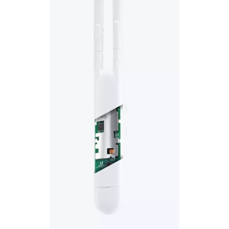 Accesspoint UBIQUITI Unifi AC Mesh UAP‑AC‑M — Dualband 2,4/5 GHz, 1167 Mbit/s, PoE, exterior/interior, branco