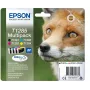 Epson Fox Multipack 4 cores T1285 DURABrite Ultra tinta, preto, ciano, magenta, amarelo, 5,9 ml, 3,5 ml, 1 unid., multipack