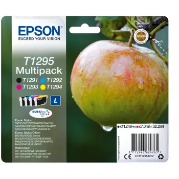 Cartucho de tinta Epson Multipack T1295 preto ciano magenta amarelo