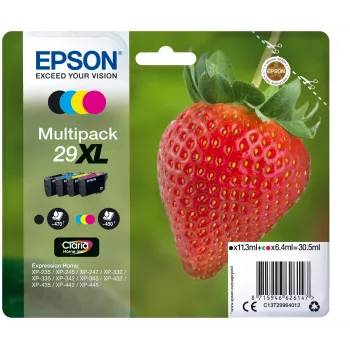 Epson Cartucho de tinta C13T29964012 29XL XL preto ciano magenta amarelo